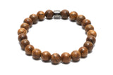 Bracelet de perles en bois pour hommes et femmes