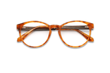 Lunettes ovales Hope Orange, Orange Tortue - Pliées