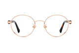 Joy Rose Gold, Lunettes rondes en métal rose gold - Front